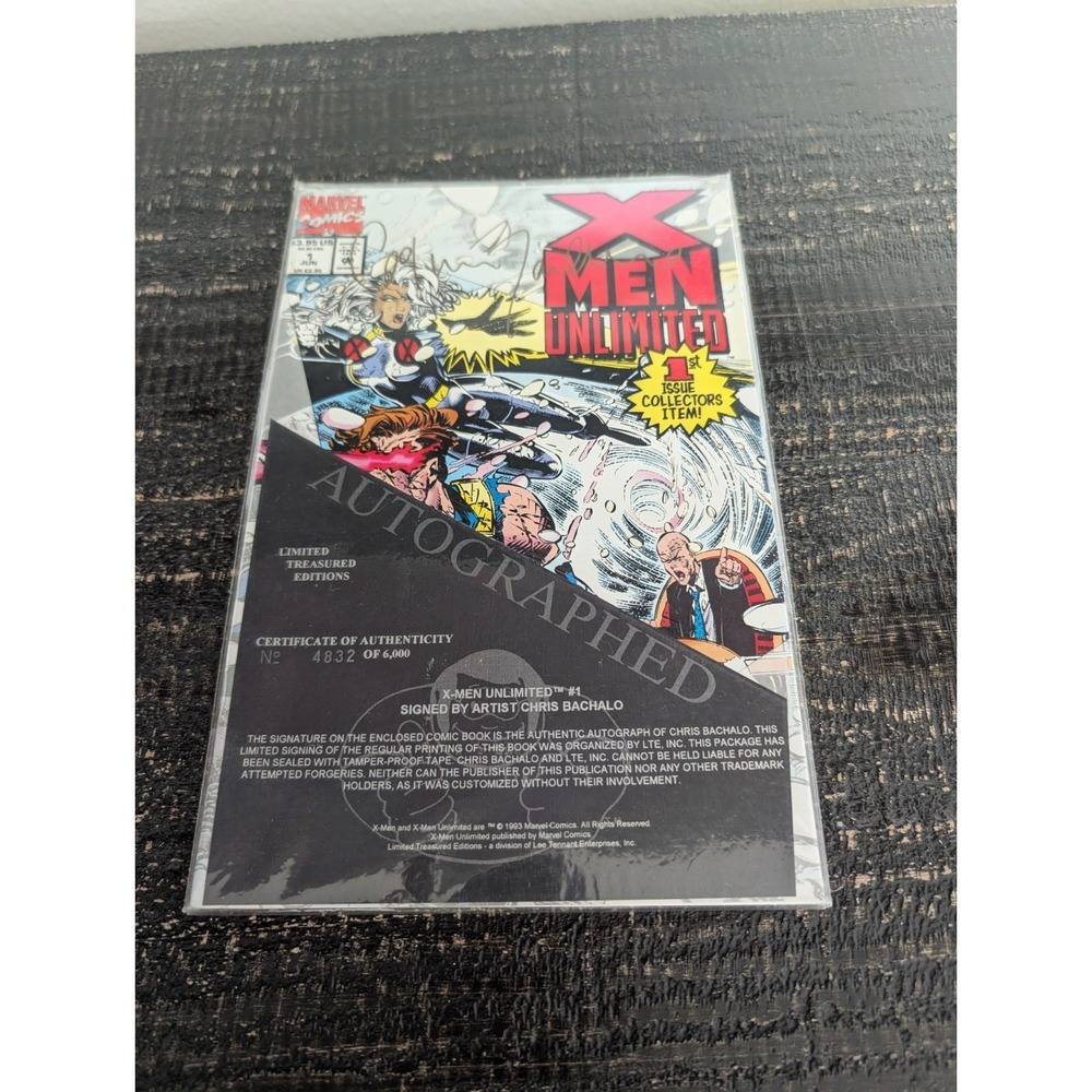 Marvel X-Men Unlimited #1 Signed Autogrpahed by Artist Chris Bachalo  4832/6000